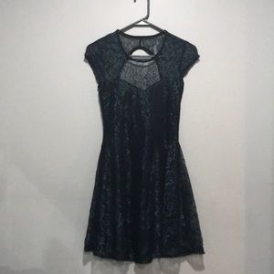 Black and teal dress. Size small